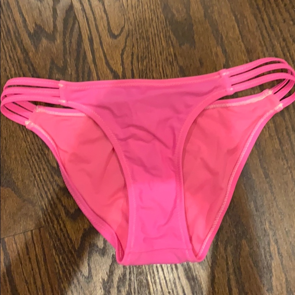 Pink bikini bottoms with cutouts on side!